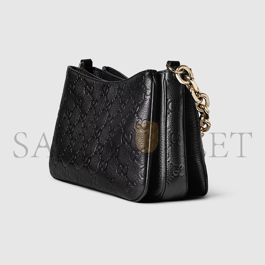 GUCCI GG EMBLEM SMALL SHOULDER BAG 815263 (29*17*10cm)